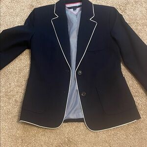 Tommy Hilfiger Navy Blazer with White Piping